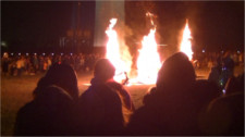 DC Bike Party rides to massive "catharsis" bonfire on the Mall