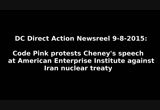 Heckling Cheney's warmongering speech at AEI