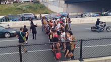 Afromation blockades I-83 over police brutality