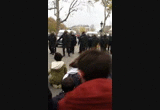 Cops club seated protesters in Paris